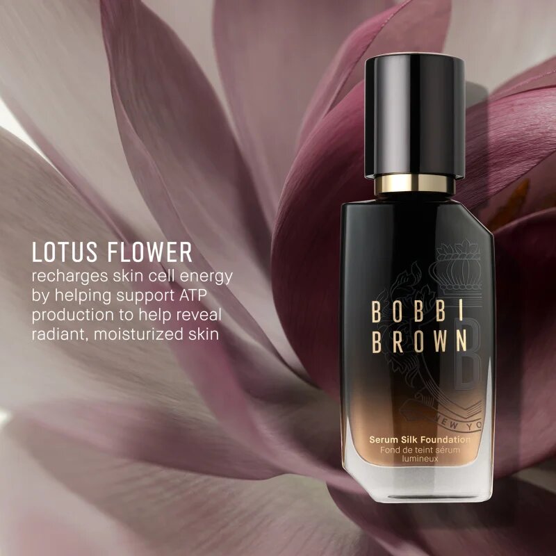 Bobbi Brown Serum Silk Foundation лек фон дьо тен с озаряващ ефект цвят Beige 30 мл.