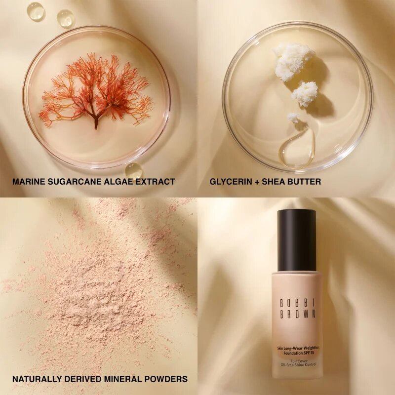 Bobbi Brown Skin Long-Wear Weightless Foundation дълготраен фон дьо тен SPF 15 цвят Cool Golden (C-076) 30 мл.