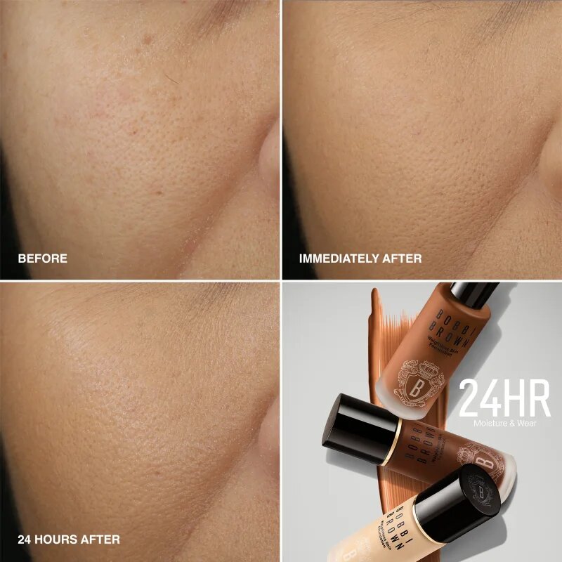 Bobbi Brown Weightless Skin Foundation SPF 15 Mini дълготраен матиращ фон дьо тен с хидратиращ ефект цвят Neutral Walnut 13 мл.
