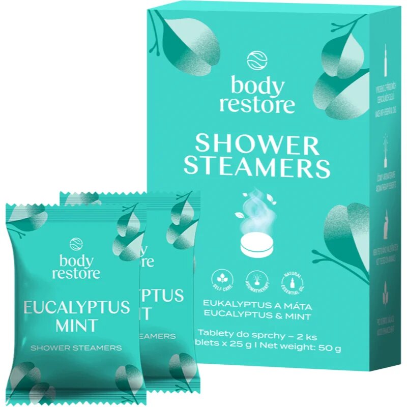 Body Restore Eucalyptus & Mint Shower Steamers таблетки за душ 2x25 гр.