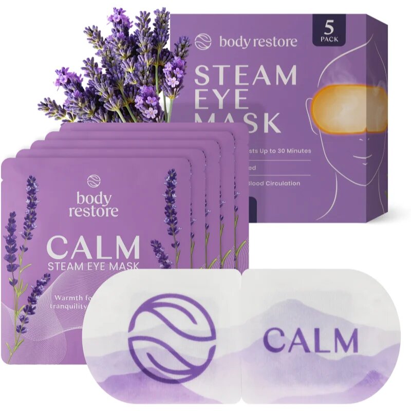 Body Restore Steam Eye Mask Lavender маска за околоочната зона с екстракт от лавандула 5 бр.