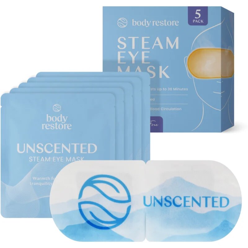 Body Restore Steam Eye Mask Unscented маска за околоочната зона без парфюм 5 бр.