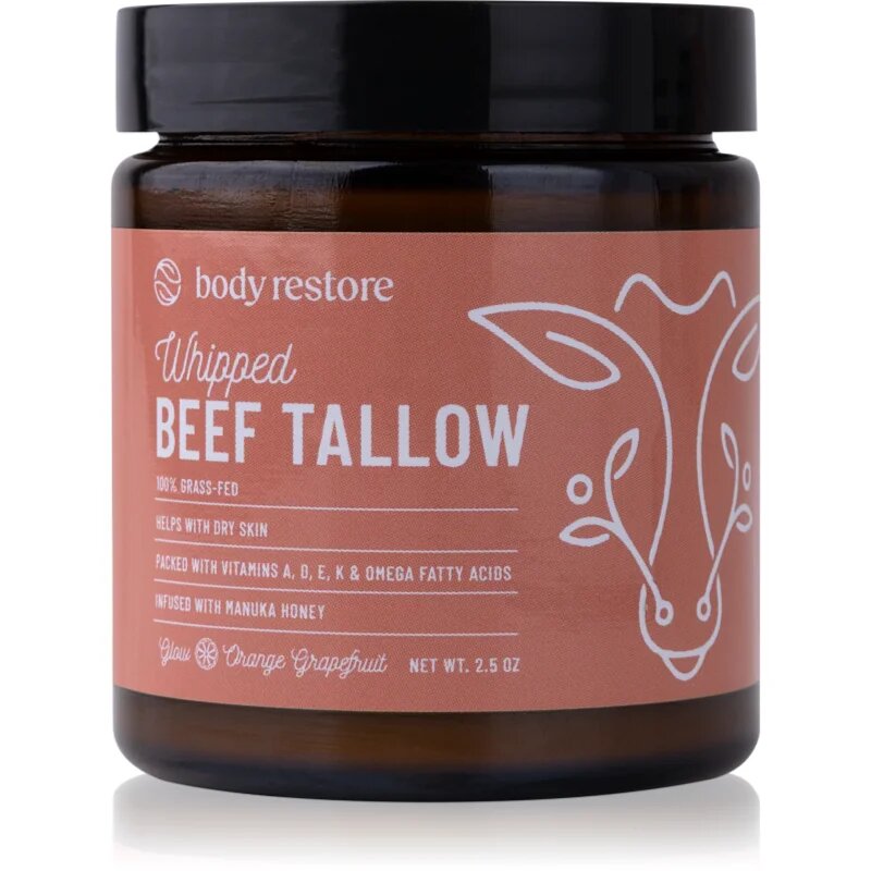 Body Restore Whipped Beef Tallow Balm Orange Grapefruit подхранващ крем за тяло без парфюм 71 гр.