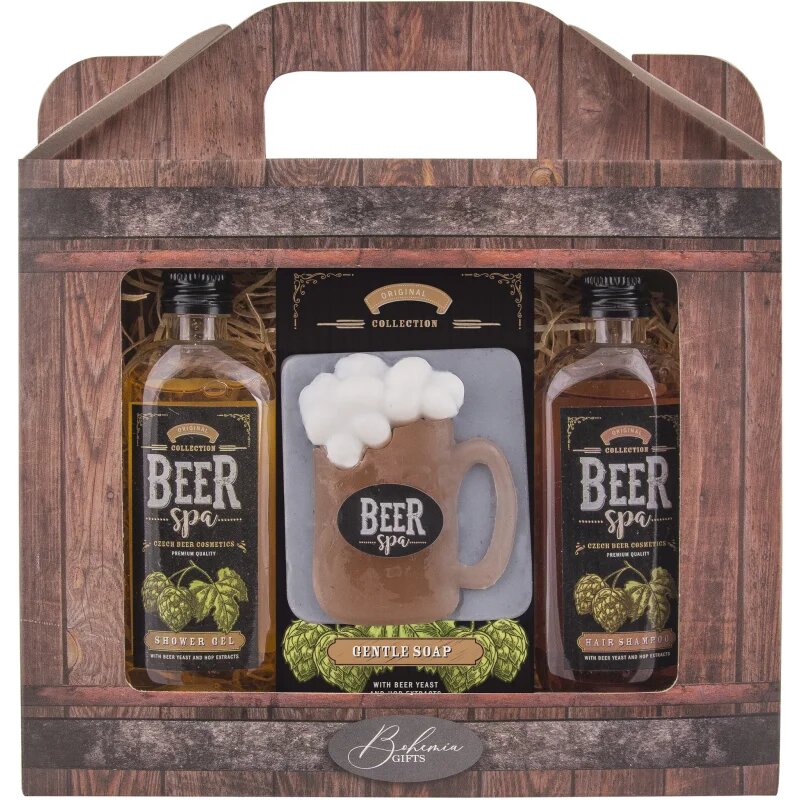 Bohemia Gifts Beer Spa подаръчен комплект за тяло и коса за мъже