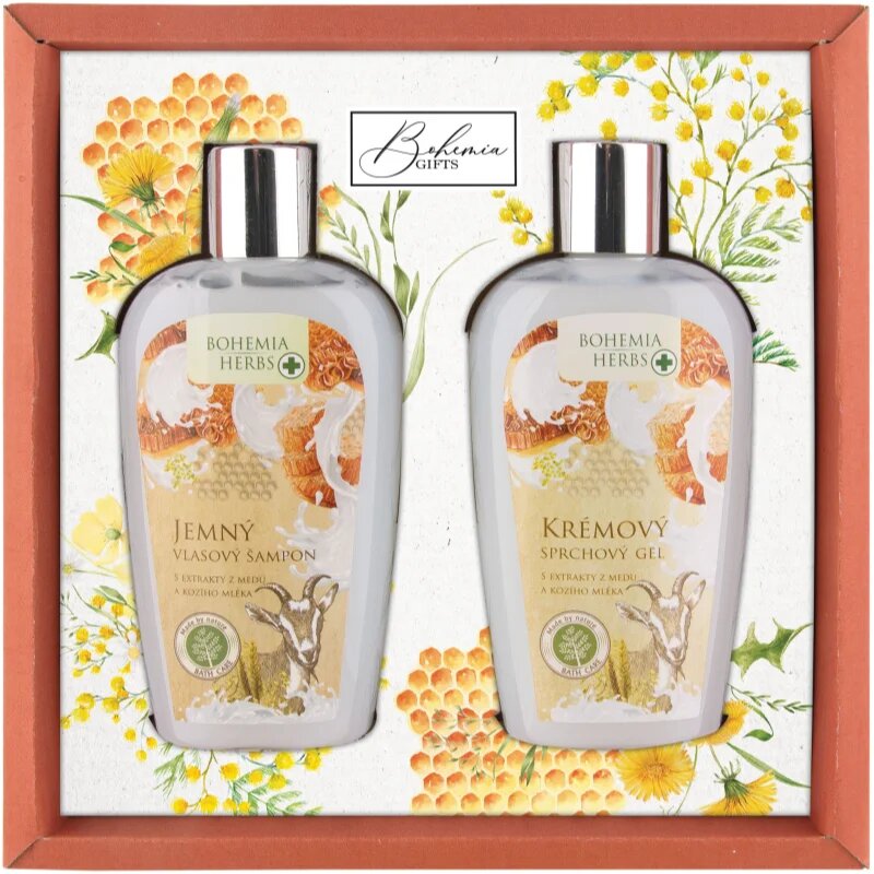 Bohemia Gifts Bohemia Herbs Honey & Goat Milk подаръчен комплект