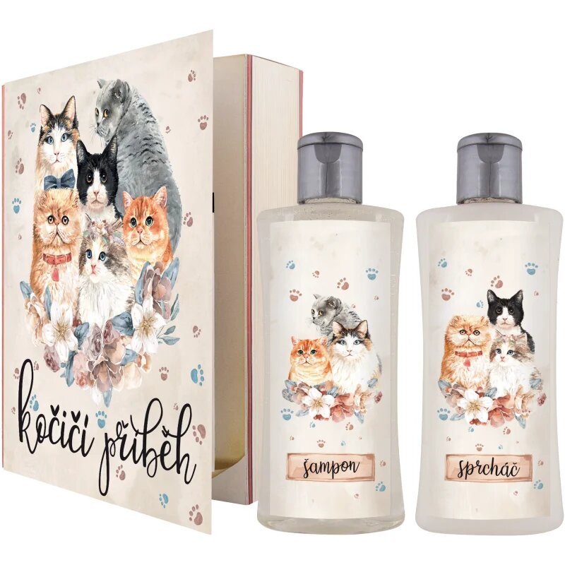 Bohemia Gifts Book Cat's Tale подаръчен комплект