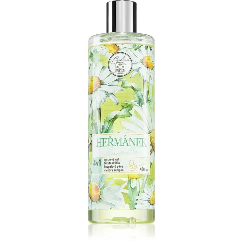 Bohemia Gifts Chamomile миещ гел за тяло и коса 4 в 1 400 мл.