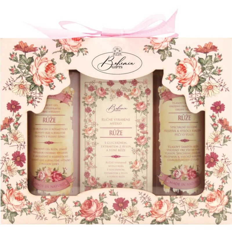Bohemia Gifts Roses подаръчен комплект с аромат на рози за жени