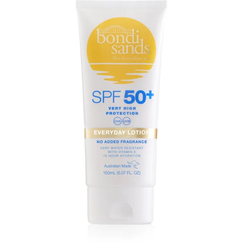 Bondi Sands SPF 50+ Everyday Body Lotion слънцезащитен лосион за тяло водоустойчиви SPF 50+ 150 мл.