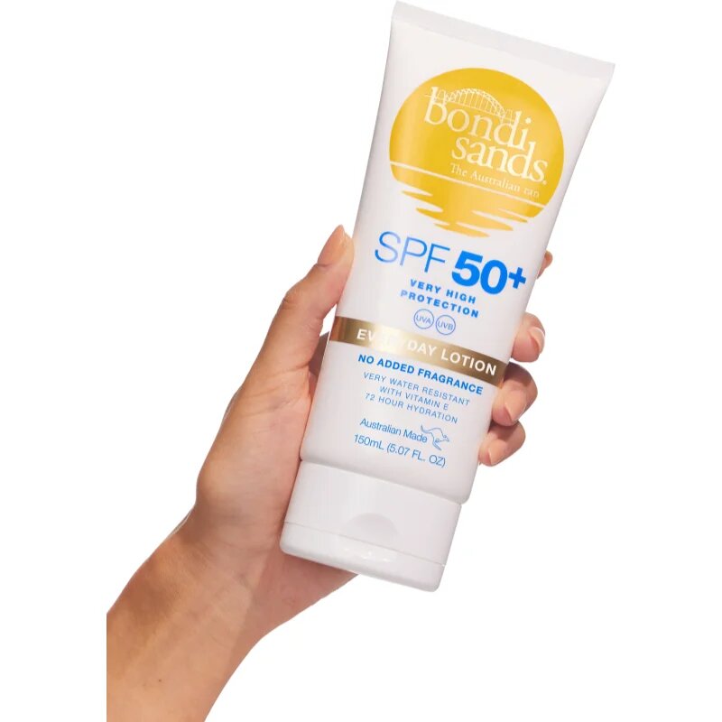 Bondi Sands SPF 50+ Everyday Body Lotion слънцезащитен лосион за тяло водоустойчиви SPF 50+ 150 мл.