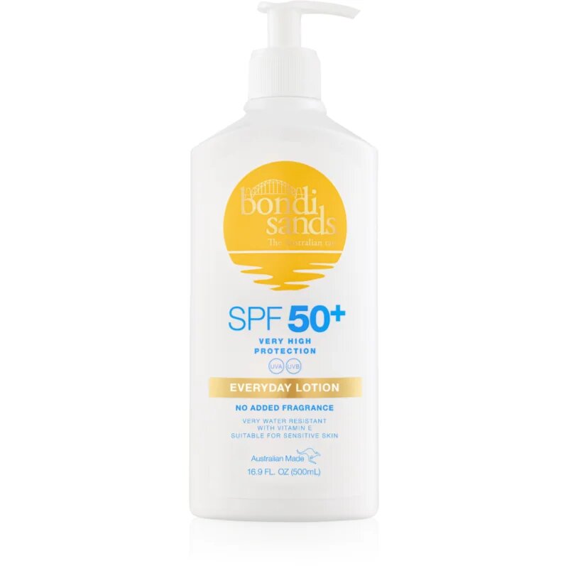 Bondi Sands SPF 50+ Everyday Body Lotion слънцезащитен лосион за тяло водоустойчиви SPF 50+ 500 мл.