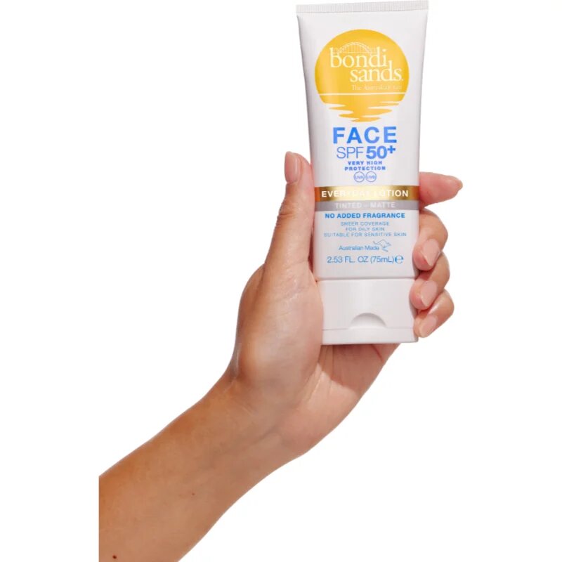 Bondi Sands SPF 50+ Everyday Face Lotion защитен тониращ крем за лице за матиране SPF 50+ 75 мл.