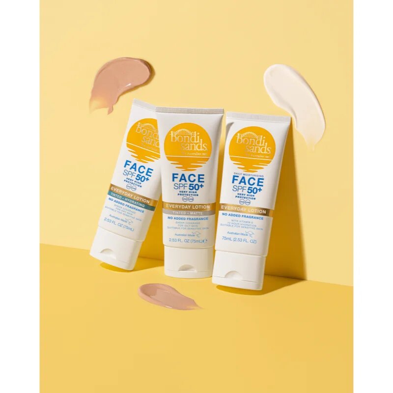 Bondi Sands SPF 50+ Everyday Face Lotion защитен тониращ крем за лице за матиране SPF 50+ 75 мл.