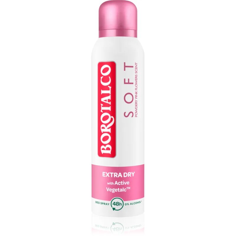 Borotalco Soft Talc & Pink Flower Talc & Pink Flower дезодорант в спрей без алкохол 150 мл.