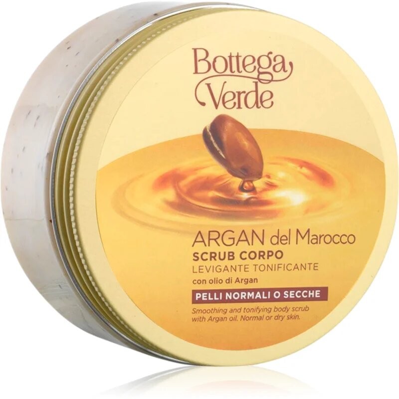 Bottega Verde Argan del Marocco изглаждащ пилинг за тяло с арганово масло 200 мл.