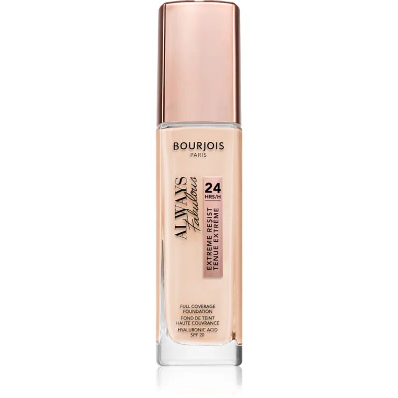 Bourjois Always Fabulous дълготраен фон дьо тен SPF 20 цвят 105 Natural Ivory 30 мл.