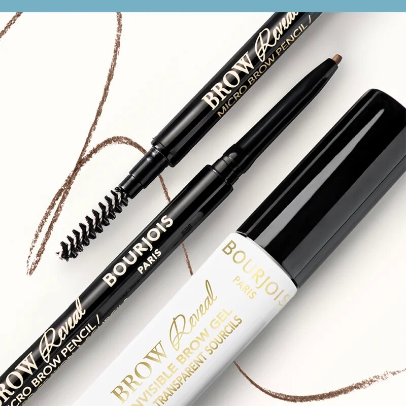 Bourjois Brow Reveal прецизен молив за вежди с четка цвят 002 Soft Brown 009 гр.