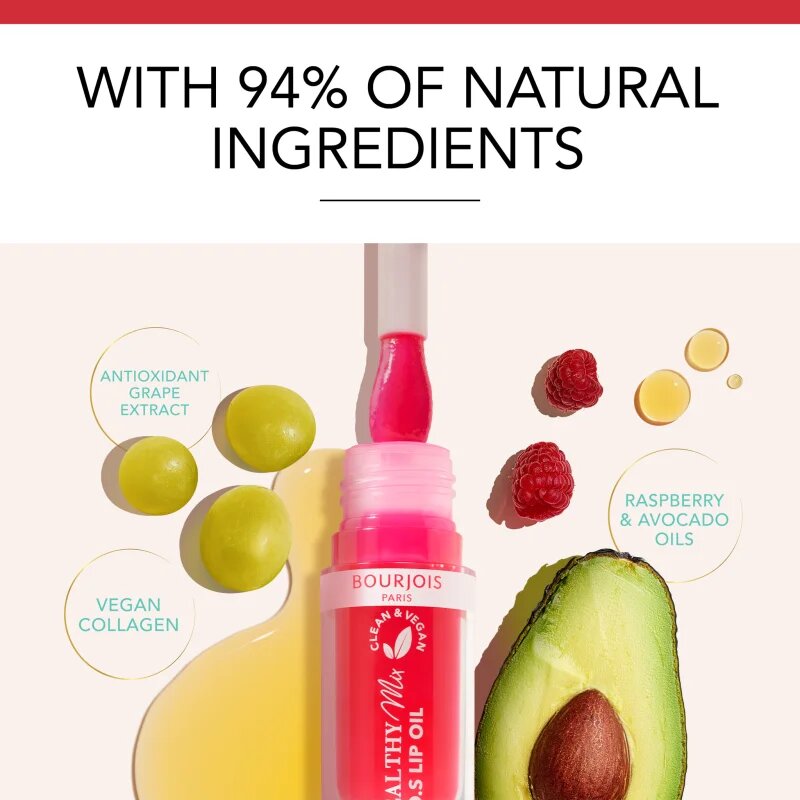 Bourjois Healthy Mix S.O.S Lip Oil масло от нар с хидратиращ ефект цвят 05 Coeur Cacao 45 мл.
