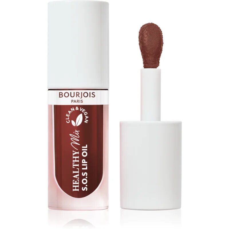 Bourjois Healthy Mix S.O.S Lip Oil масло от нар с хидратиращ ефект цвят 08 Chocolat Chaud 4.5 гр.