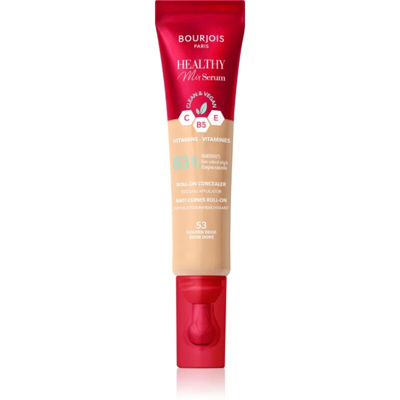 Bourjois Healthy Mix Serum овлажняващ коректор за зоната на лицето и очите цвят 53 Golden Beige 13 мл.