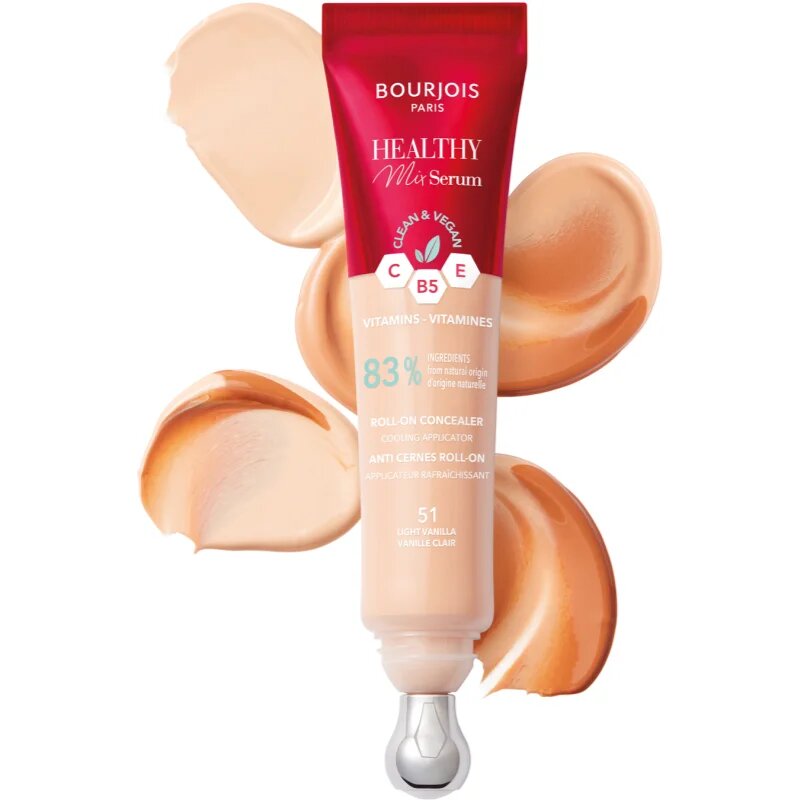 Bourjois Healthy Mix Serum овлажняващ коректор за зоната на лицето и очите цвят 53 Golden Beige 13 мл.