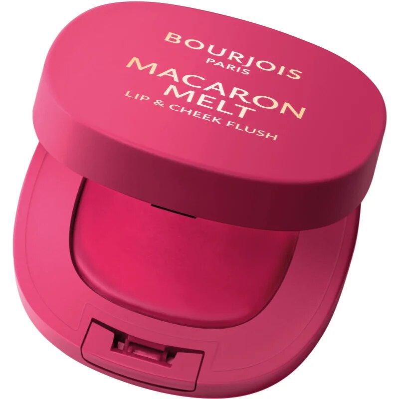 Bourjois Macaron Melt Lip & Cheek Flush руж 2 в 1 цвят 04 Pink Guava 5 гр.
