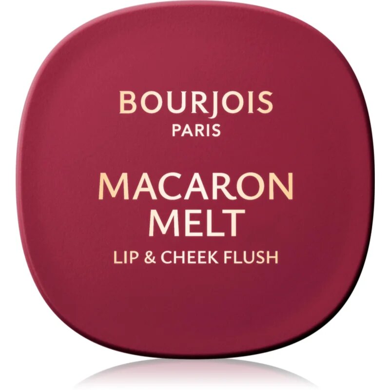 Bourjois Macaron Melt Lip & Cheek Flush руж 2 в 1 цвят 05 Berry Smoothy 5 гр.