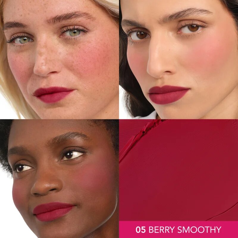 Bourjois Macaron Melt Lip & Cheek Flush руж 2 в 1 цвят 05 Berry Smoothy 5 гр.