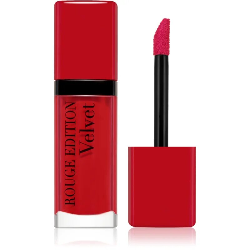 Bourjois Rouge Edition Velvet течно червило с матиращ ефект цвят 08 Grand Cru 7.7 мл.