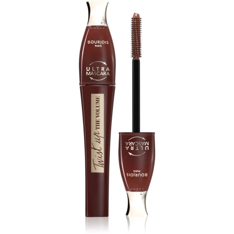 Bourjois Twist Up The Volume спирала за обем с четка 2 в 1 цвят Brown 8 мл.