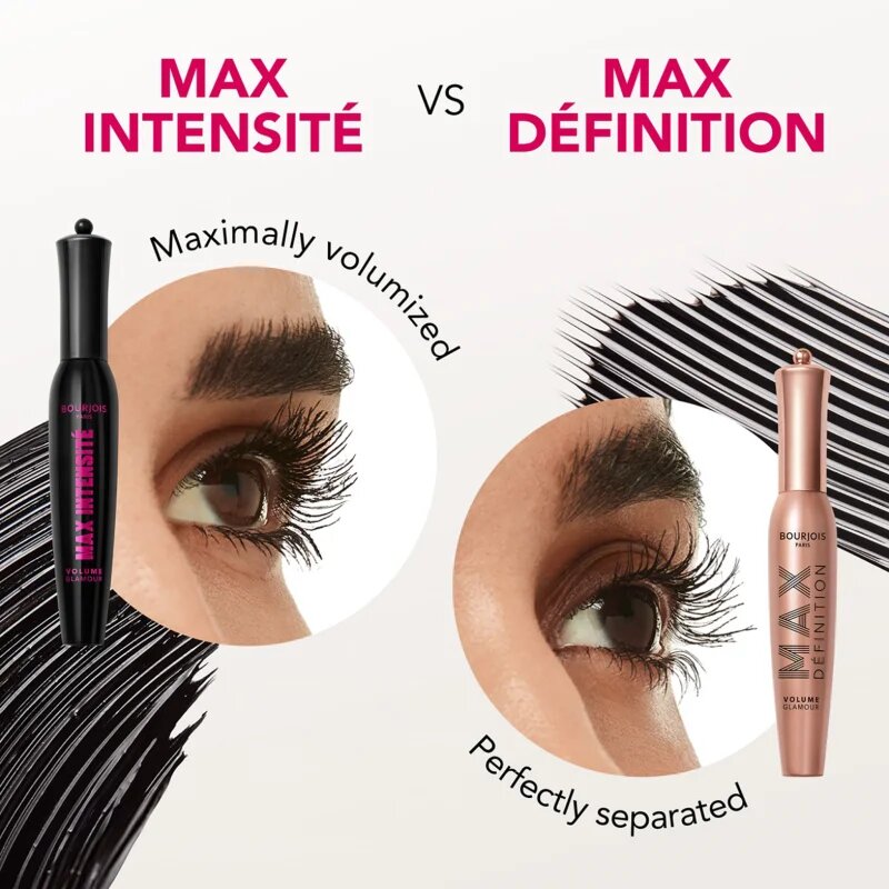 Bourjois Volume Glamour Max Intensité спирала за обем цвят 1 Intense Black 12 мл.