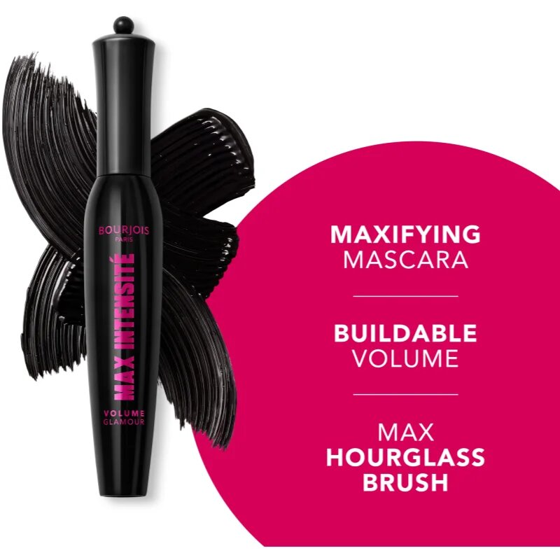 Bourjois Volume Glamour Max Intensité спирала за обем цвят 1 Intense Black 12 мл.