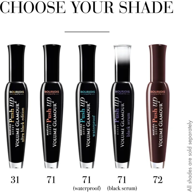 Bourjois Volume Glamour спирала за обем и извиване на мигли цвят 31 Ultra Black 7 мл.