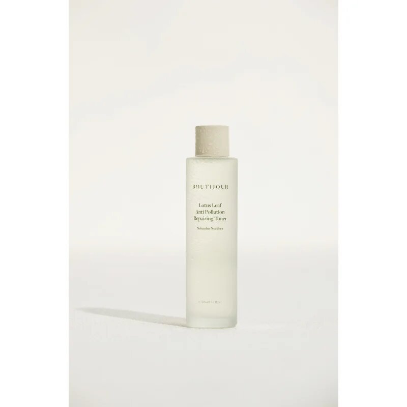 BOUTIJOUR Lotus Leaf Anti-Pollution Repairing Toner есенциален успокояващ тоник за чувствителна кожа на лицето 150 мл.