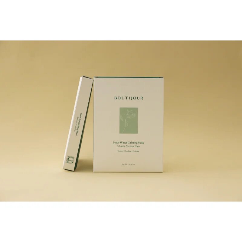 BOUTIJOUR Lotus Water Calming Mask успокояваща платнена маска за подхранване и хидратация 5x33 гр.