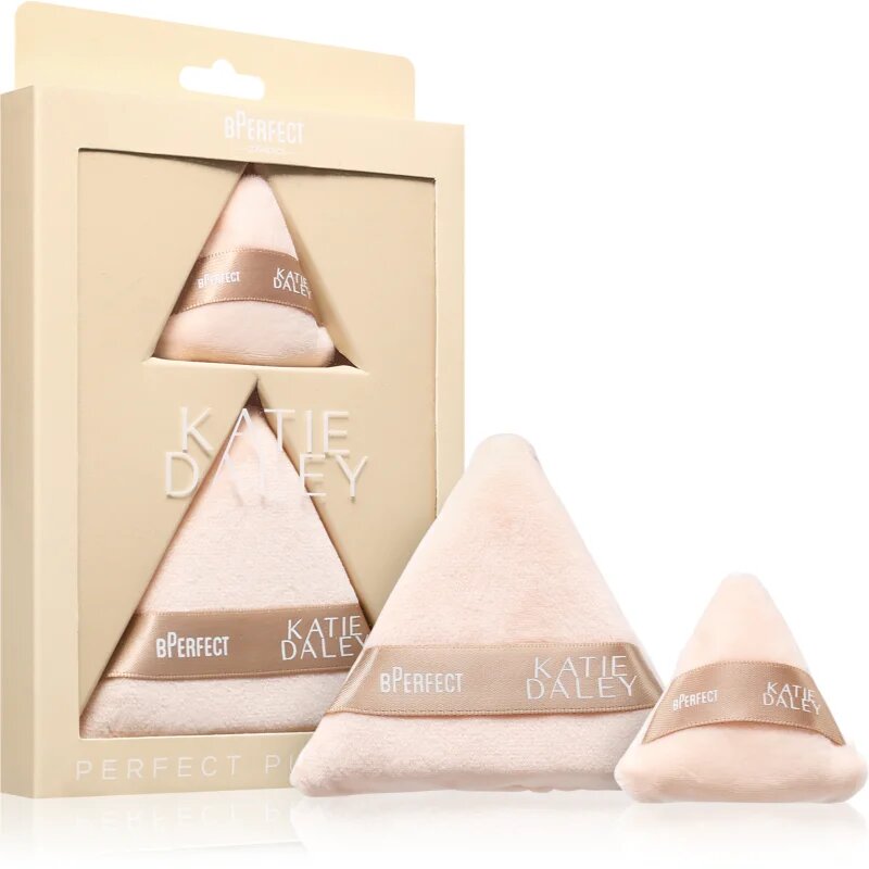 BPerfect Katie Daley Perfect Powder Puff Duo велурен тампон за пудра 2 бр.