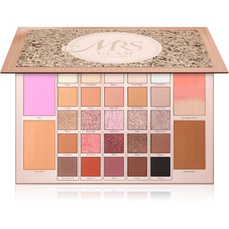 BPerfect Mrs Glam Showstopper II Palette мултифункционална палитра за лице и очи 1 бр.