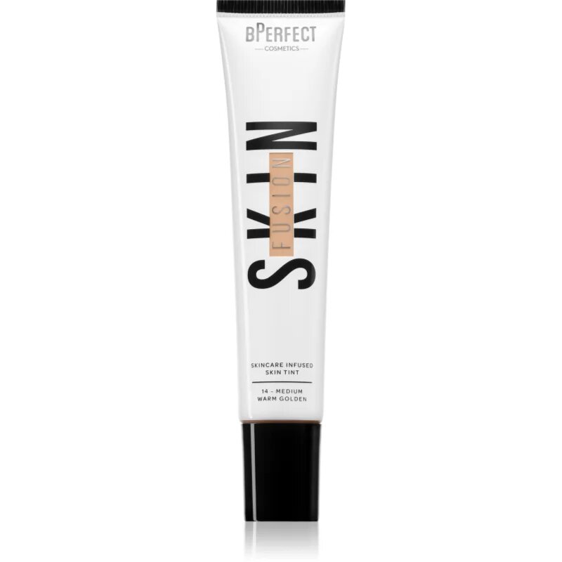 BPerfect Skin Fusion Skincare Infused Skin Tint лек фон дьо тен за естествен вид цвят 14 Medium Warm Golden 30 мл.