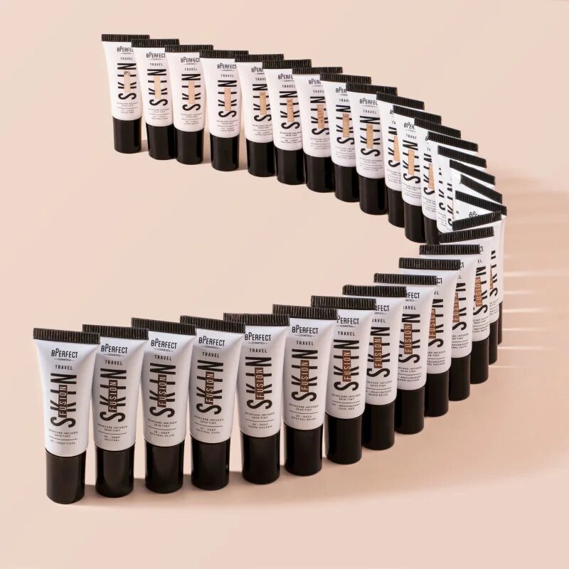 BPerfect Skin Fusion Travel mini тониращ крем малка опаковка цвят medium/deep warm golden 10 мл.