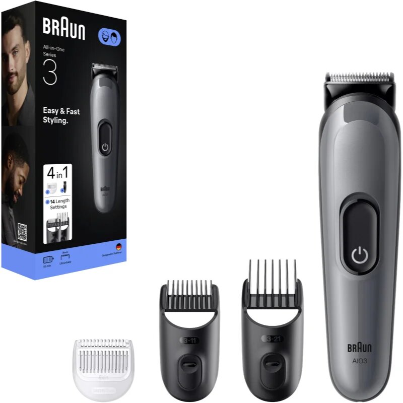 Braun All-In-One Series 3 AIO3500 комплект за оформяне на коса и брада 4 в 1 1 бр.