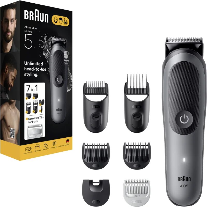 Braun All-In-One Series 5 AIO5520 комплект за грижа за косата и тялото 7 в 1 1 бр.