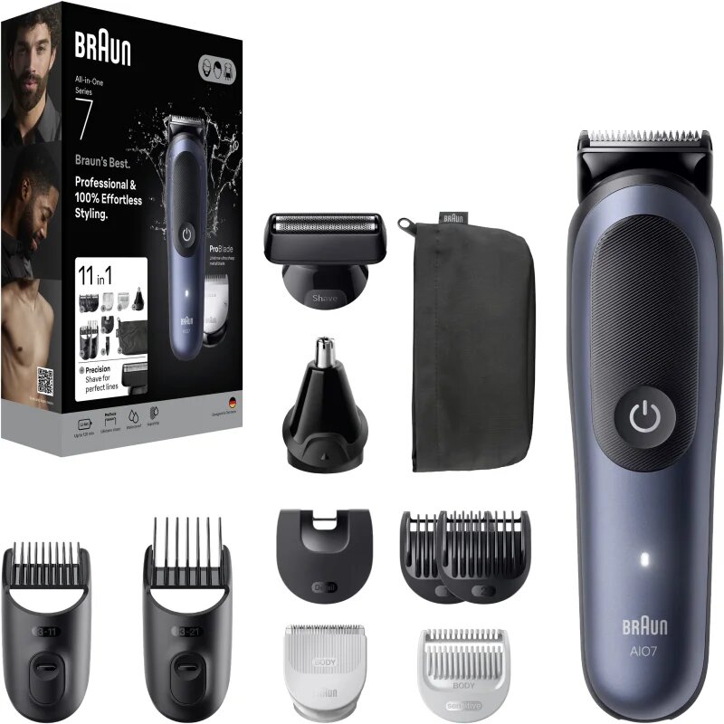Braun All-In-One Series 7 AIO7540 комплект за грижа за косата брадата и тялото 11в1 1 бр.