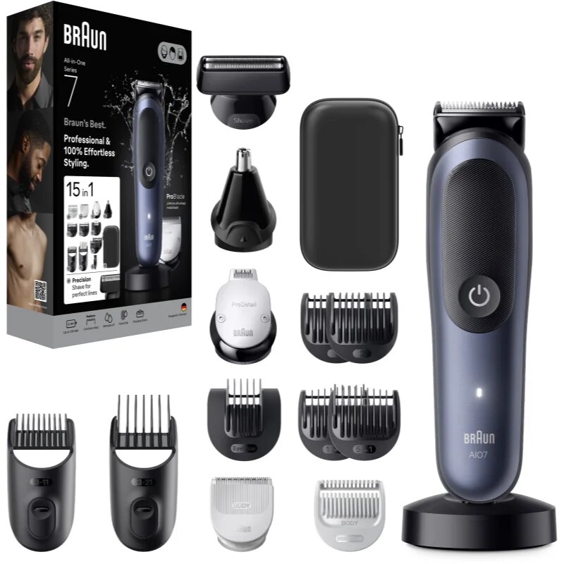 Braun All-In-One Series 7 AIO7580 комплект за грижа за косата брадата и тялото 15в1 1 бр.
