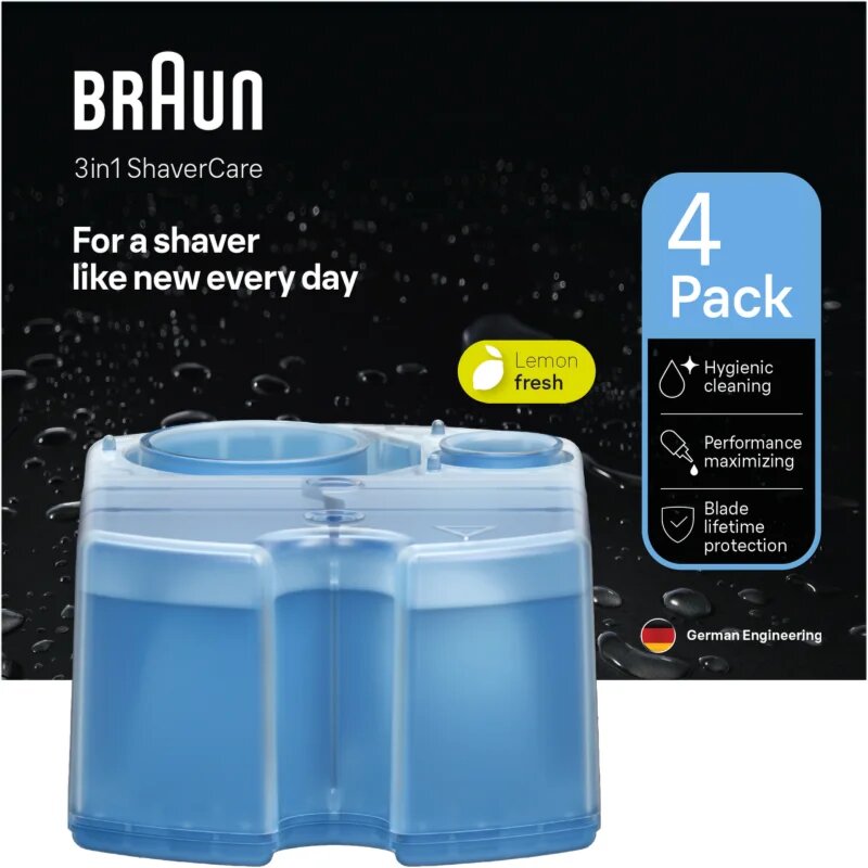 Braun CCR Refill LemonFresh резервни пълнители за почистваща станция с аромат Lemon Fresh 4 бр.