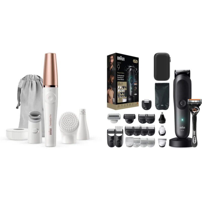 Braun FaceSpa Pro SE911 & All-in-One Series 9 комплект за лице коса и брада