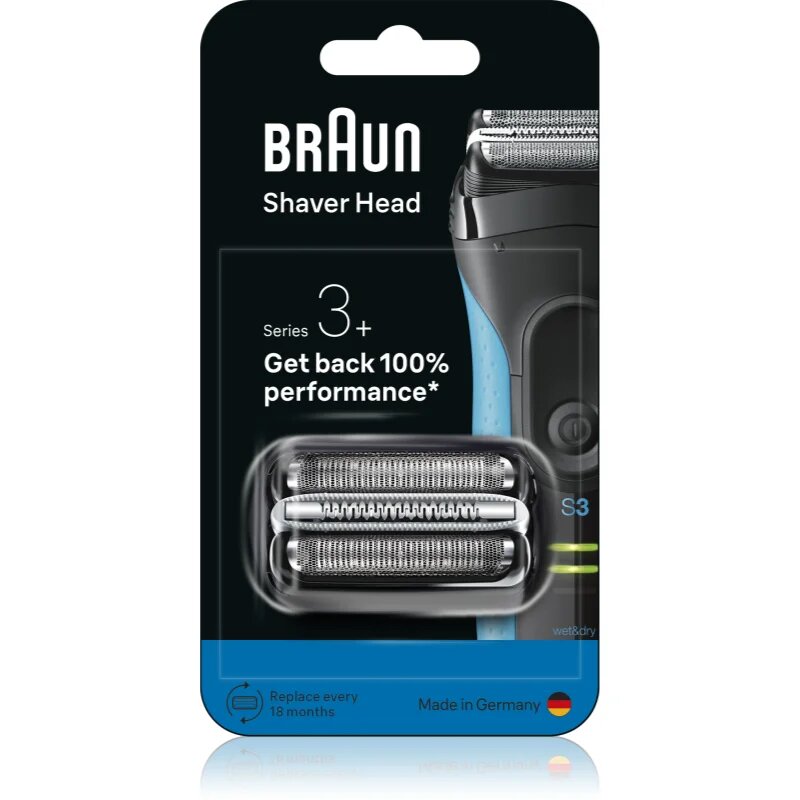 Braun Series 3+ 32B сменяеми глави бръснене с електрическа самобръсначка 1 бр.