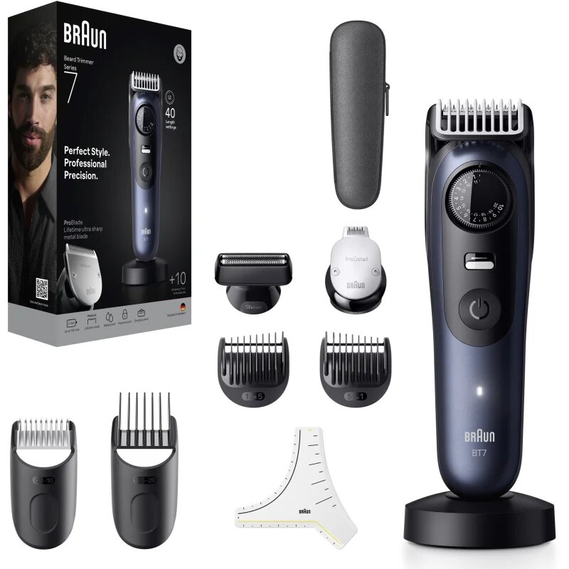 Braun Series 7 BT7540 машинка за подстригване на брада с аксесоари 1 бр.