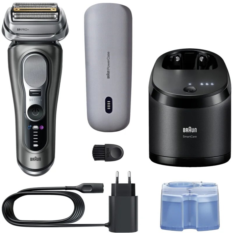 Braun Series 9 PRO+ 9675cc електрическа самобръсначка с почистваща и зарядна станция Black 1 бр.