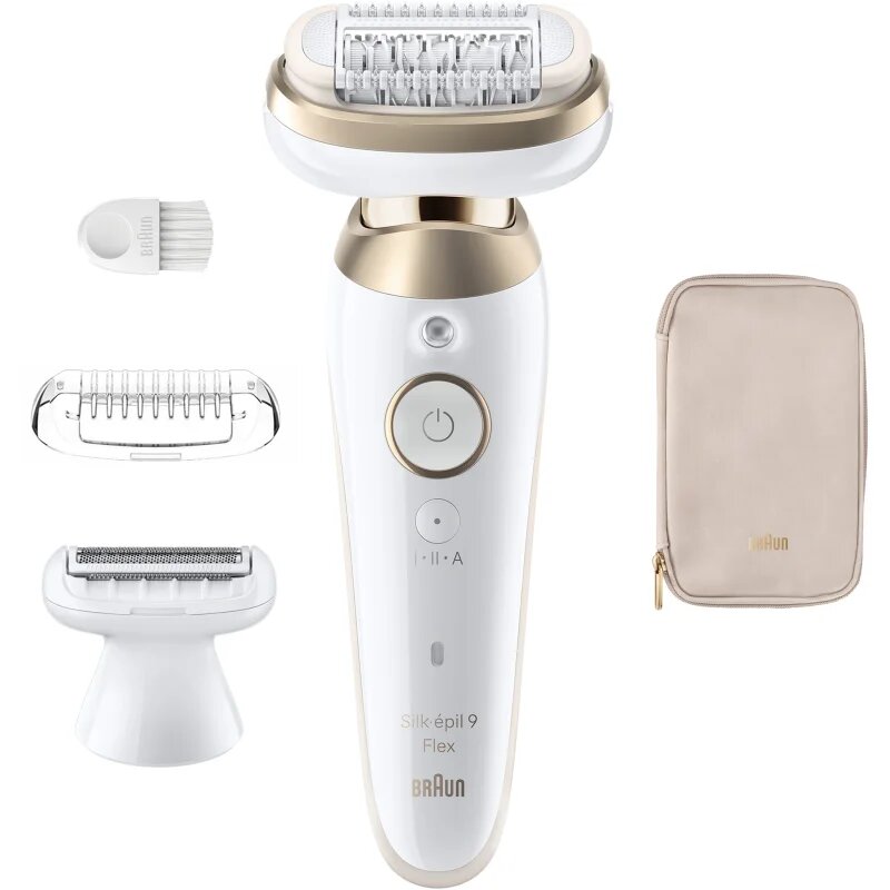 Braun Silk-épil 9 Flex 9-030 3D епилатор с изцяло подвижна глава за мокро и за сухо бръснене 1 бр.