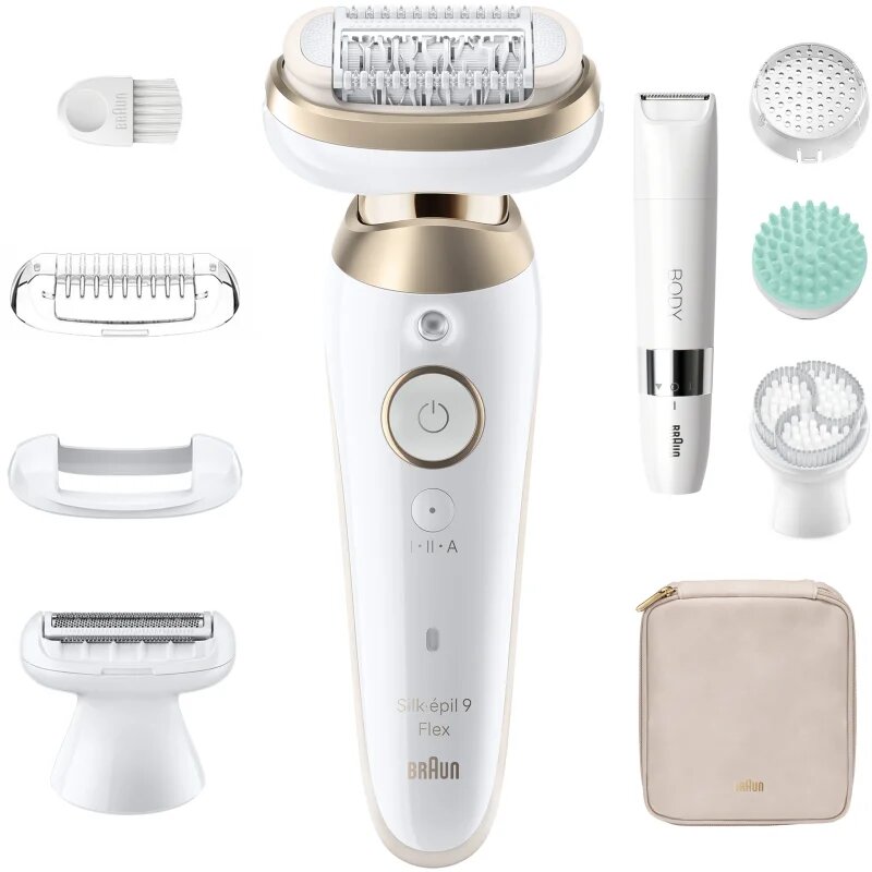 Braun Silk-épil 9 Flex SkinSpa 9-481 3D епилатор с изцяло подвижна глава за мокро и за сухо бръснене 1 бр.